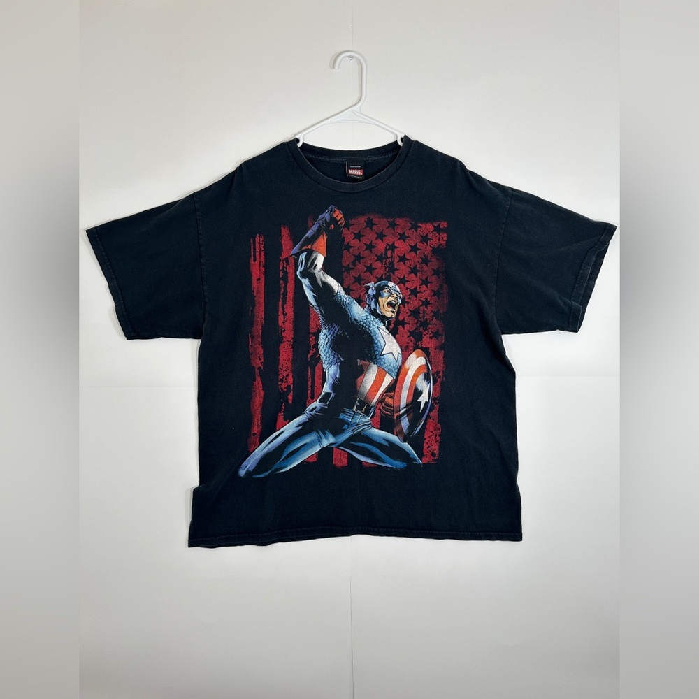 Marvel Mad Engine Captain America Shirt Promo Comic Superhero T-shirt Large 2012